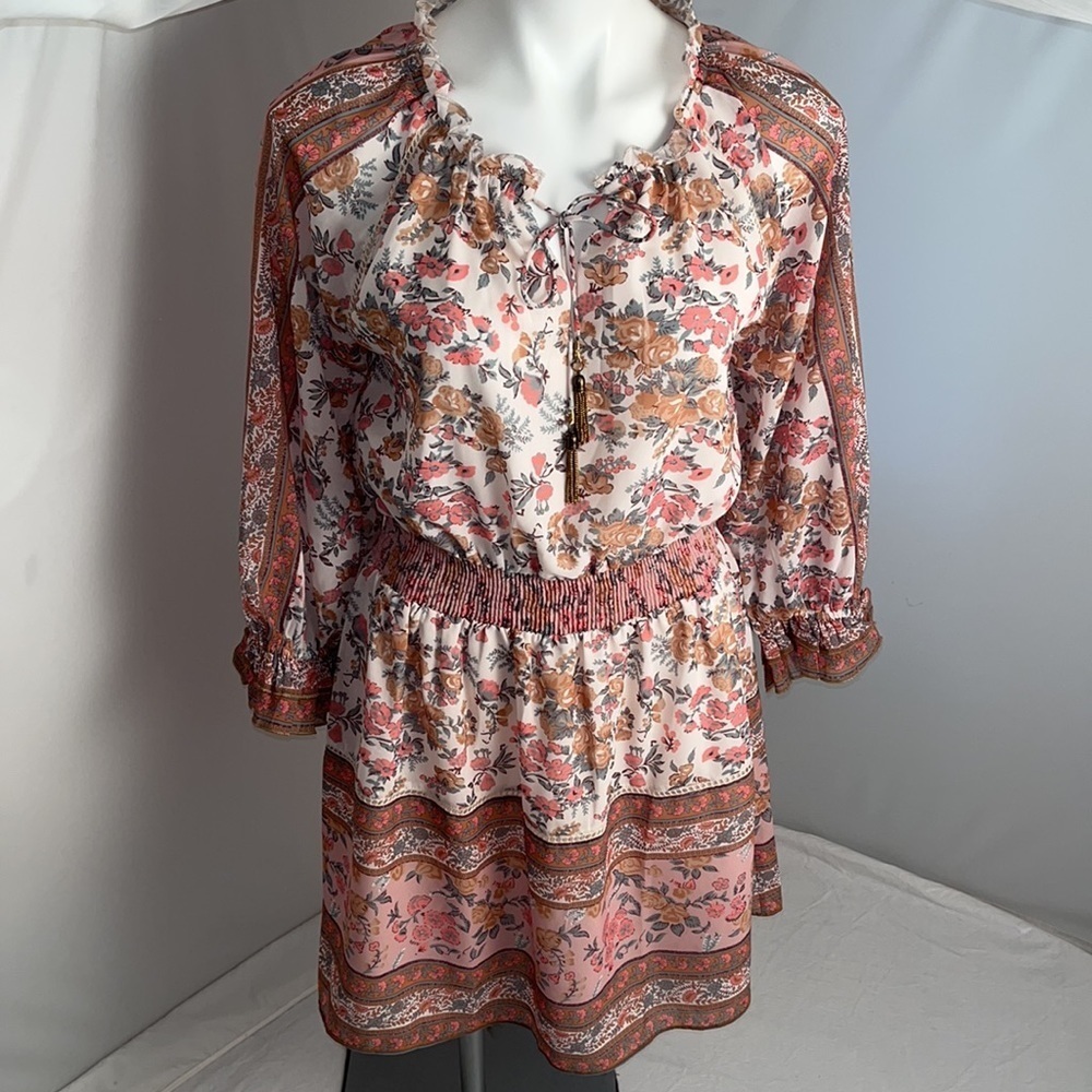 Anthropologie Love The Label boho Tippy Border dress in Euphoria M - Picture 2 of 11